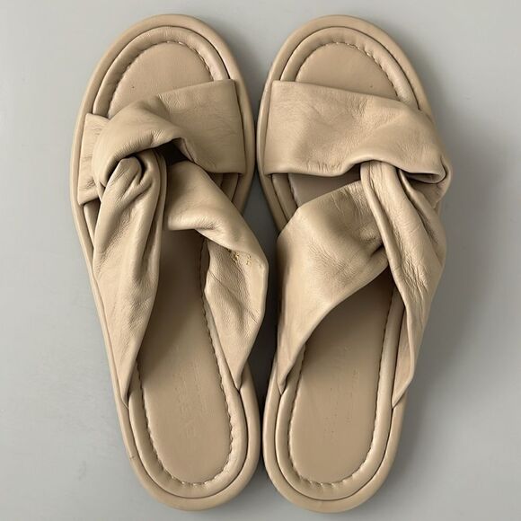 Everlane The Day Twist Sandal in Warm Khaki Size 6.5 - Picture 2 of 12